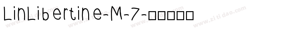 LinLibertine-M-7字体转换