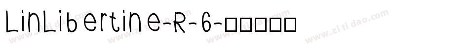 LinLibertine-R-6字体转换