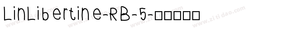LinLibertine-RB-5字体转换