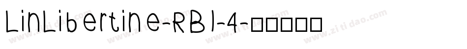LinLibertine-RBI-4字体转换