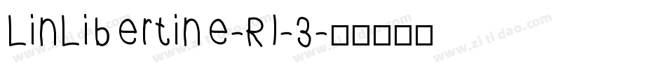 LinLibertine-RI-3字体转换