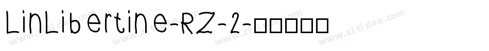 LinLibertine-RZ-2字体转换