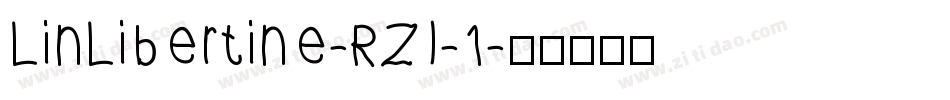 LinLibertine-RZI-1字体转换