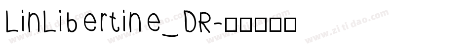 LinLibertine_DR字体转换