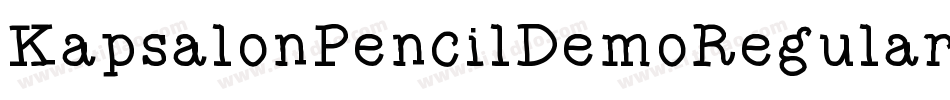 KapsalonPencilDemoRegular-DZ4x字体转换