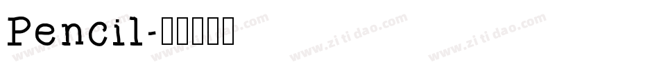 Pencil字体转换