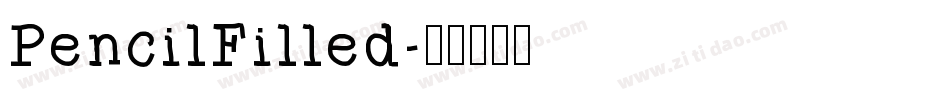 PencilFilled字体转换