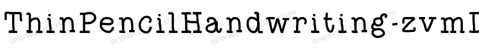 ThinPencilHandwriting-zvmD字体转换