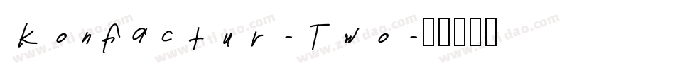 Konfactur-Two字体转换