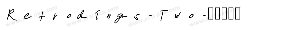 Retrodings-Two字体转换