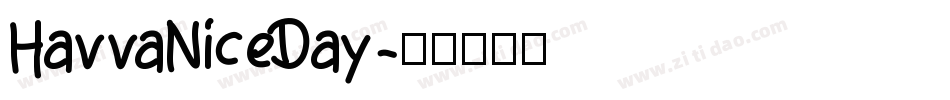 HavvaNiceDay字体转换