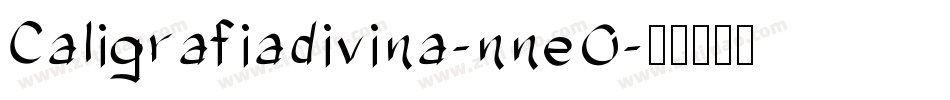 Caligrafiadivina-nneO字体转换