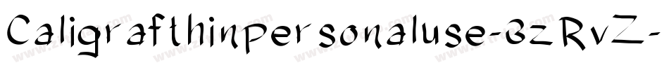Caligrafthinpersonaluse-3zRvZ字体转换