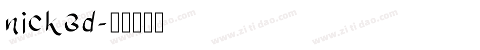 nick3d字体转换