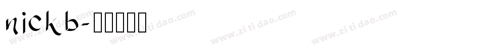 nickb字体转换