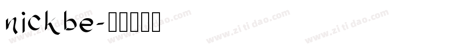nickbe字体转换