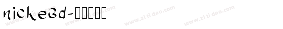 nicke3d字体转换