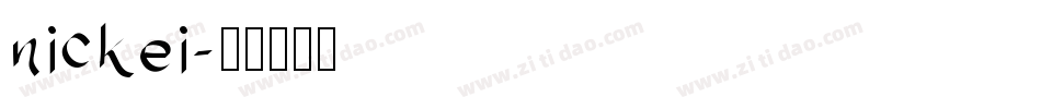 nickei字体转换
