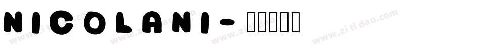 NICOLANI字体转换