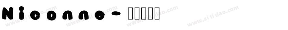 Niconne字体转换