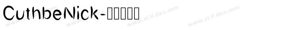 CuthbeNick字体转换