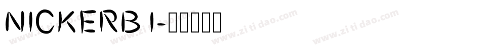 NICKERB1字体转换