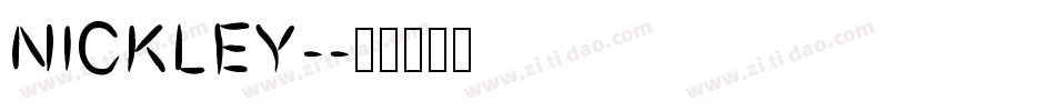 NICKLEY-字体转换