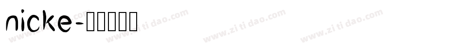 nicke字体转换