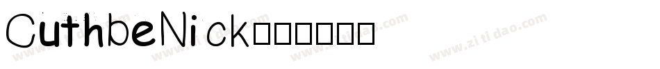 CuthbeNick字体转换