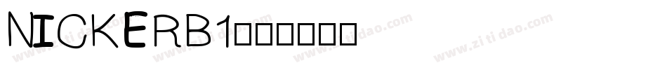 NICKERB1字体转换