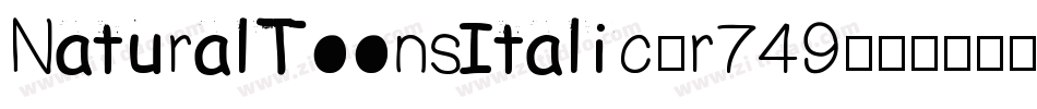 NaturalToonsItalic-r749字体转换
