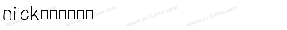 nick字体转换