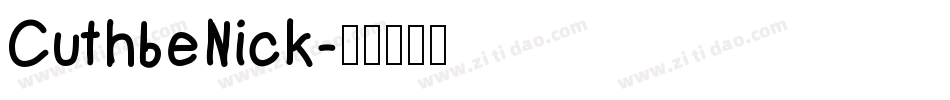 CuthbeNick字体转换
