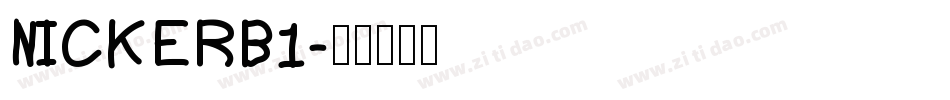 NICKERB1字体转换