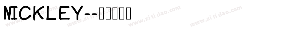 NICKLEY-字体转换