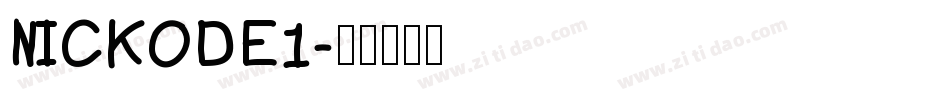 NICKODE1字体转换