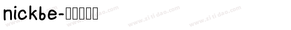 nickbe字体转换