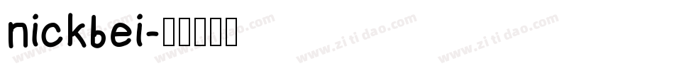 nickbei字体转换