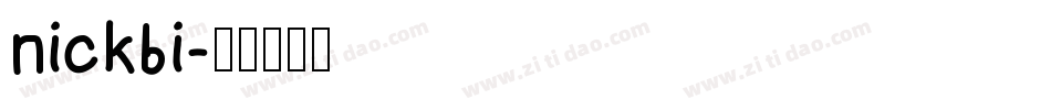 nickbi字体转换