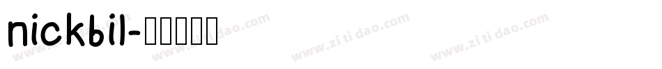 nickbil字体转换