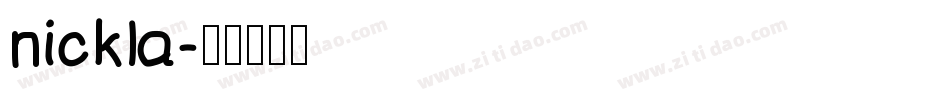 nickla字体转换