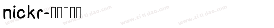 nickr字体转换