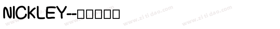 NICKLEY-字体转换