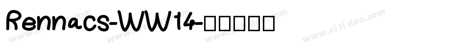Rennacs-WW14字体转换