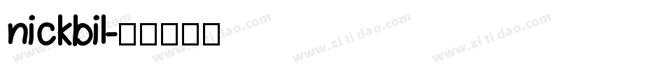 nickbil字体转换