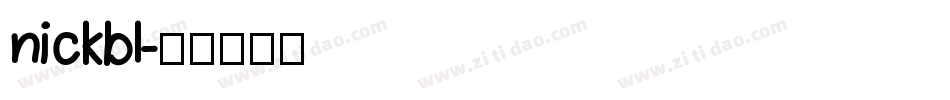 nickbl字体转换