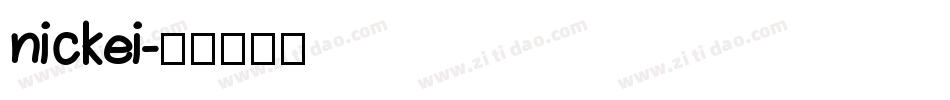 nickei字体转换