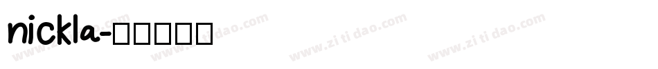 nickla字体转换