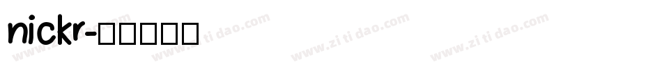 nickr字体转换