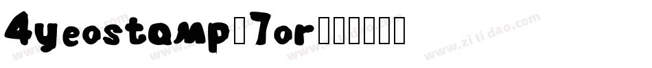 4Yeostamp-7OR字体转换